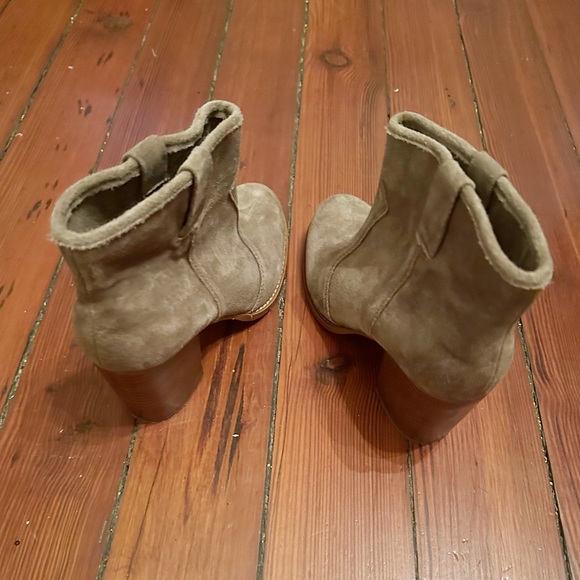 Splendid Eloise Suede Booties, Taupe - Picture 5 of 7